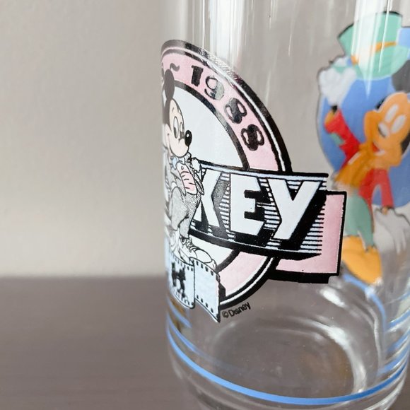 Disney 1983 Micky Mouse Glass Collectable drink ware glassware vintage - Picture 10 of 17